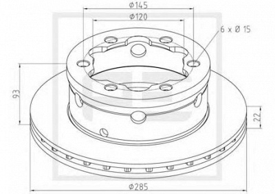PE AUTOMOTIVE 01666700a -  Тормозной диск